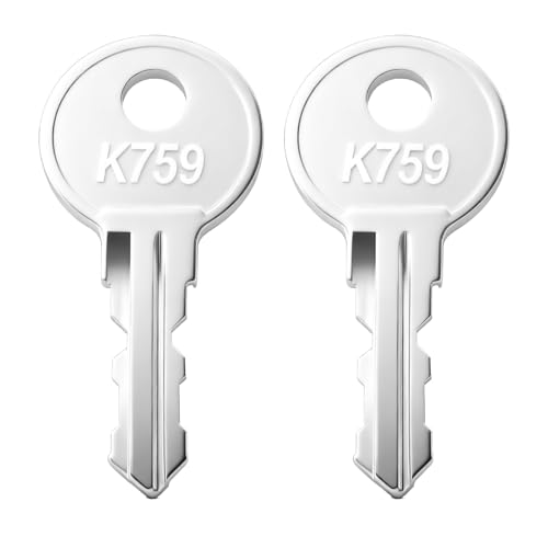Clé de boîte à outils K759 perdue ? Lot de 2 clés de secours pour coffre de camion