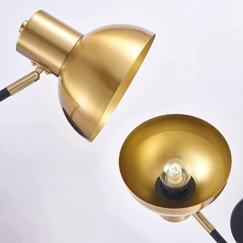 Lampe Murale Vintage Rotative à 2 Bras Longs Extensibles pour Intérieur Rétro
