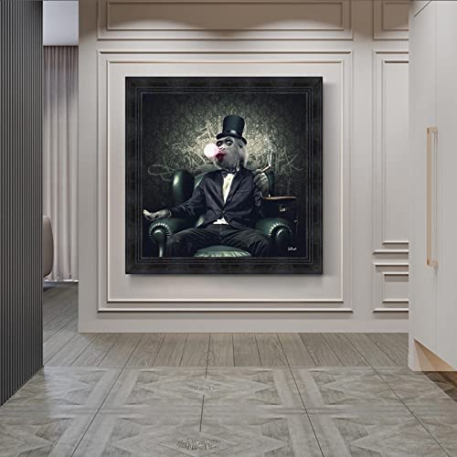 Art mural singe graffiti pour rajeunir un salon avec une déco moderne 40x40