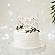 BETESSIN Tortendeko Hochzeit - Just Married Cake Topper - Mini Girlande für Hochzeitstorte - Kuchendekoration für Hochzeiten