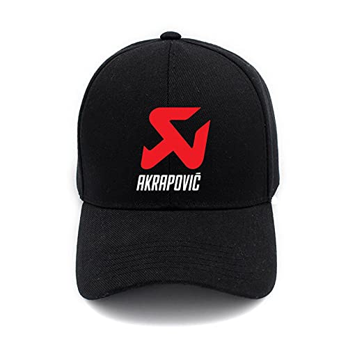 hat Classic Akrapovic Exhaust Print Cap Unisex Men Women Cotton Cap Baseball Cap Sports Cap Outdoors Cap Snapback Hip Hop Fitted Cap (Black)