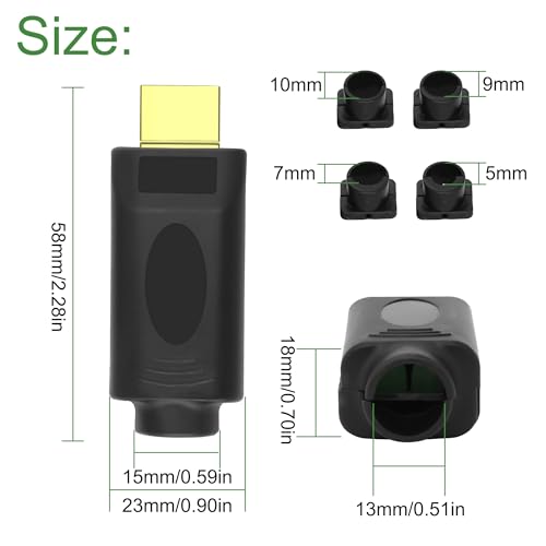 Adaptador terminal macho HDMI 20 pines con kit y carcasa miniatura 2