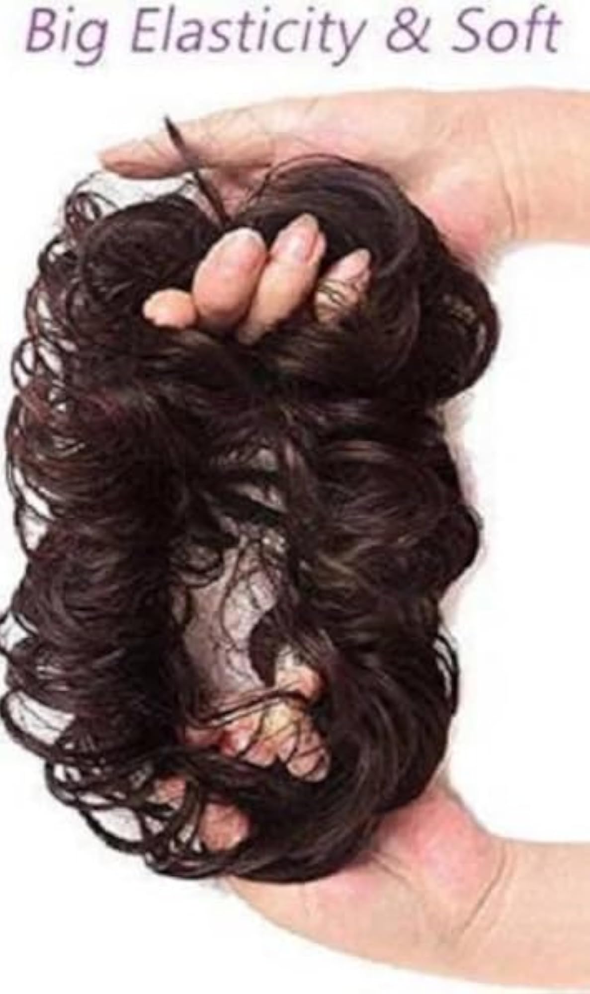 Frill Hair Extensions for Volume, Wavy Messy Bun Maker