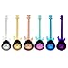 Produktbild REFURBISHHOUSE 6 Stueck Kaffee Tee Loeffel Gitarren, Edelstahl Bunte Dessert Loeffel Musical Demitasse Loeffel Niedliche Kuechen Utensilien Fuer Tee Dessert Getraenk Mischen Milchshake Geschirr