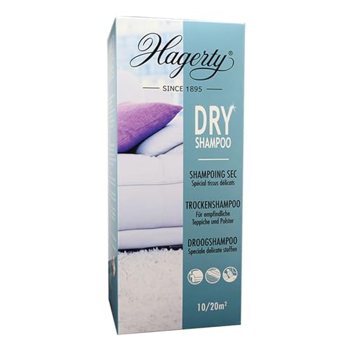 Hagerty Dry Shampoo Teppich Reinigungspulver 500 g I Spezial Trockenshampoo Pulver extra für empfindliche Teppiche Teppichböden Möbelstoffe I Fleckenentferner Teppich und Polsterreiniger Trocken Hagerty Dry Shampoo Teppich Reinigungspulver 500 g I Spezial Trockenshampoo Pulver extra für empfindliche Teppiche Teppichböden Möbelstoffe I Fleckenentferner Teppich und Polsterreiniger Trocken