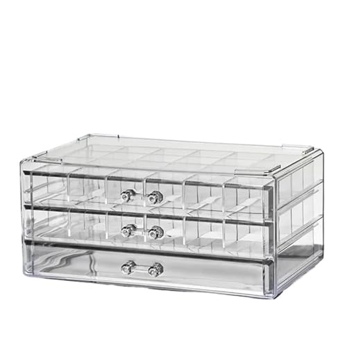 Caja de joyería Transparente Estilo cajonera