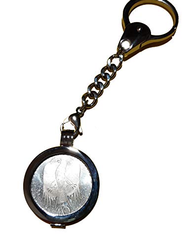 Llavero de plata Robert Koh 10 DM 1993 de diseño encastrado