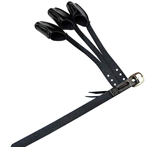 image for Hunter Ian Archery Gloves Shooting Hunting Leather Three Finger Tab Pr