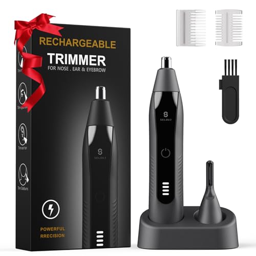 Tondeuse sourcils électrique au design gris froid élégant pour homme et femme