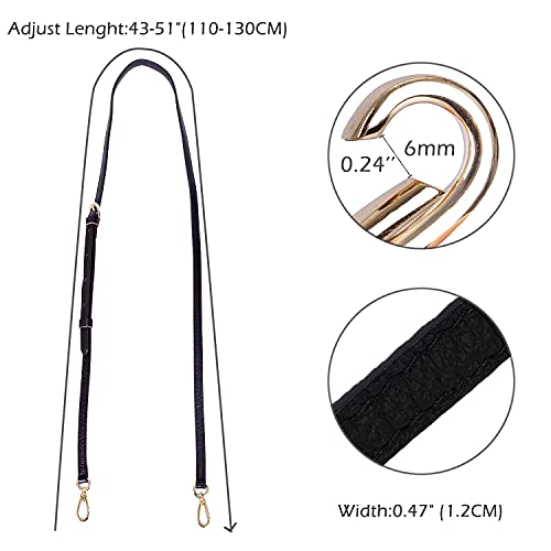 Image of LIVE UP Full Grain Purse Strap Genuine Leather Replacement for Cross Body Bag Handbags