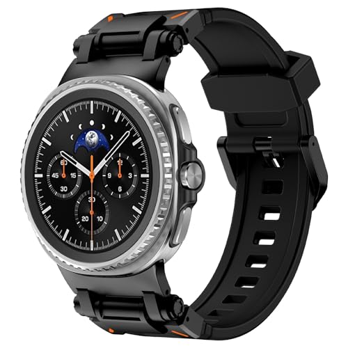 aiktet ���ԂȂ� �A�[�}�[�o���h Samsung Galaxy Watch 8 40/44mm Watch 8 Classic 46mm Explorer�V���[�Y�Ή� ���ϋv�S���ی�X�g���b�v, X-Large, �S��, �Ȃ��B