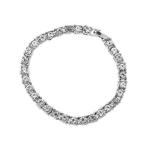 MAJORMENCH Pulsera De Diamantes Brillantes Para Hombre Hip Hop Joyería De Rhinestone Adorno Elegante Para Muñeca Para y