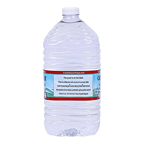 Crystal Geyser Alpine Spring Water, Drinking Water Bottled at the Source, 6 Gallons
