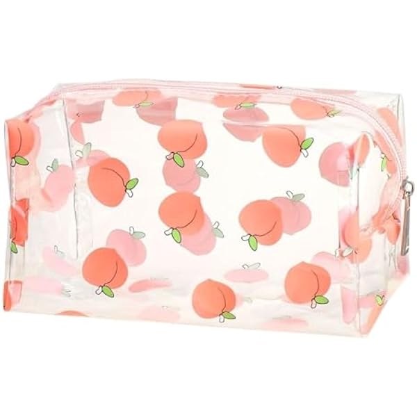 Przezroczyste kosmetyczki, Przezroczysta kosmetyczka podróżna Kosmetyczka wielokolorowa 19x10x10cm(Pink)