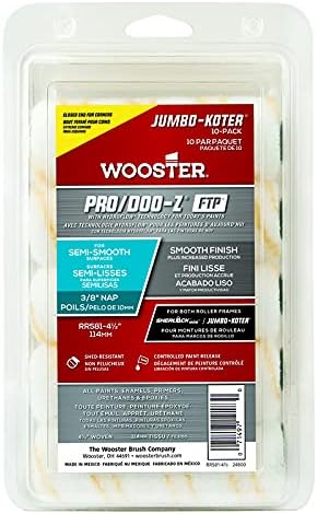 Wooster PRO/DOO-Z 4.5 in. W x 3/8 in. Jumbo Paint Roller Cover 10 pk - Case of: 4;4