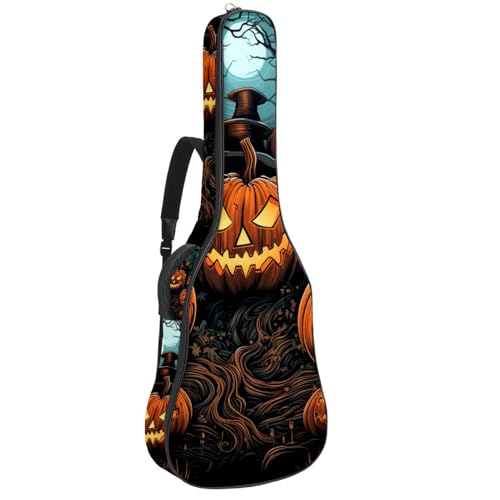 Housse guitare acoustique Art Halloween protectrice avec crochet