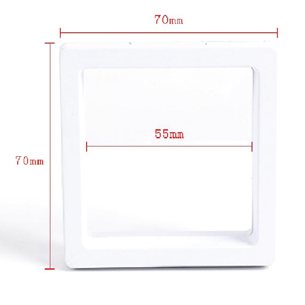 30 pezzi 3D Floating Coin Display Frame Stand Scatole di Immagazzinaggio per Gioielli Anello Orecchini Monete Medaglie Sfida Medaglia Titolare B Facile da Usare