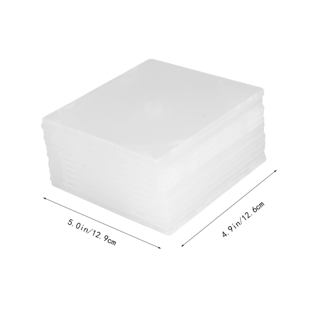 CIYODO 25 Pcs Ultrathin CD Storage Box with Transparent Design Portable Dvd Case for Home Cinema Capacity CD Package with Protective Film for Easy Recognition