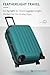 Hauptstadtkoffer Spree - Mittelgroßer Hartschalenkoffer, TSA, 4 Rollen, Koffer, Trolley, Rollkoffer, Reisekoffer, Volumenerweiterung, 65 cm, 74 Liter, Aquagrün