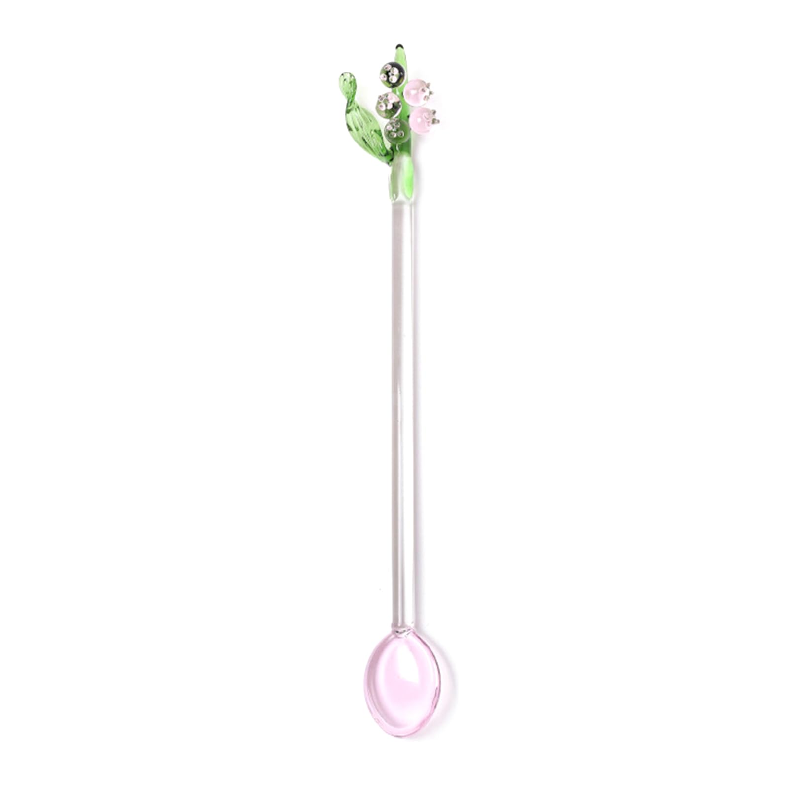 Tsophreniq Tableware Dessert Spoon Dessert Utensils Coffee Mixing for Stirring Bells Orchids Flower Rod Bells Orchids Rod