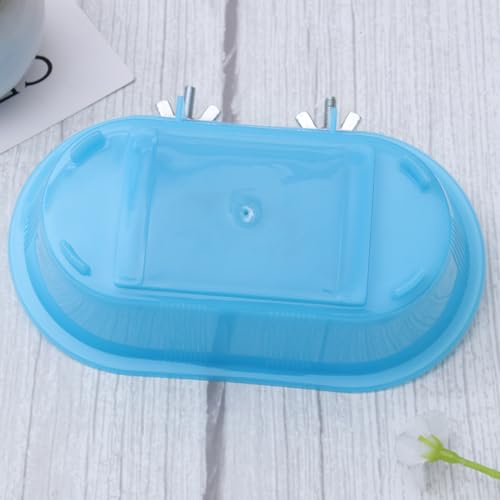 Image of POPETPOP Bird Bathing Tub for Birds Parrot Bathtub with Bottom Mirror Fun Bird Shower Pool for Parakeets and Munia Lightweight and Durable Design