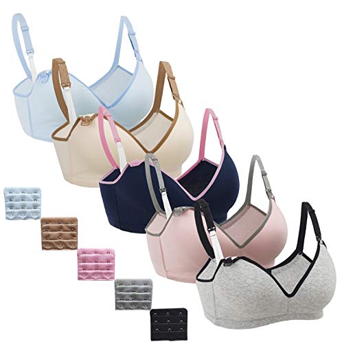 Nursing Bra,Womens Maternity, Navy-gray-nude-pink-lightblue, Size 36C