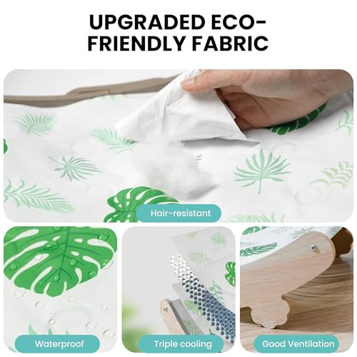 HiPetpy Cama refrescante para gatos com tapete de água, cadeira de cama elevada impermeável para gat