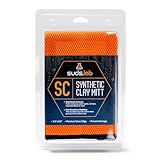 Suds Lab SC Synthetic Clay Mitt for Car Detailing – Reusable Clay Bar Mitt to Remove Paint Overspray, Water Spots, Tree Sap & Rail Dust from Paint, Glass & Plastic