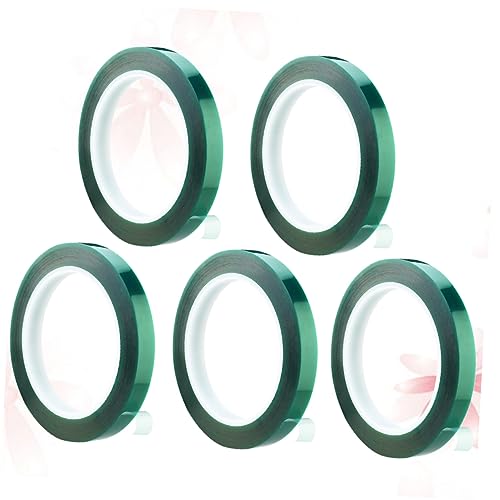 Uonlytech 10 Peças Fita Listrada Verde Tinta Spray Fita Adesiva Verde Fita De Temperatura Placa De C