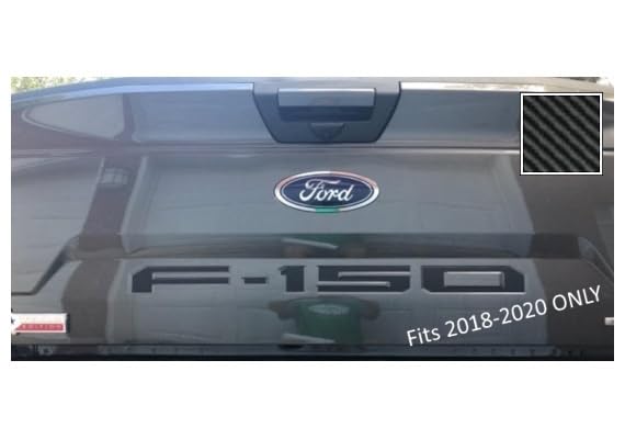 Decal Mods 2018-2020 Tailgate Insert Decals Letters Inlays Indent Stickers (Thin Decal NOT Raised Letter) for Ford F150 (2018-2020) (Carbon Fiber