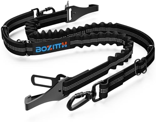 2 Piezas Cinturon Perro Coche, 3 EN 1 Reflectante Ajustable Rnes ...