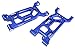 C31334BLUE Billet Machined Front Lower Arms for Losi 1/10 Lasernut U4 4WD Brushless RTR