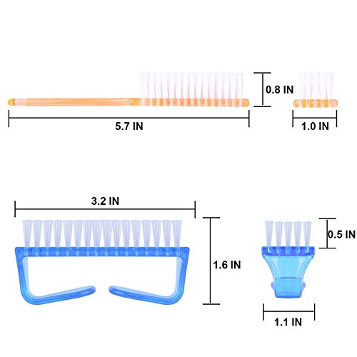 Modengkongjian ZJS-C0827 Handle Grip Nail Brush, Hand Fingernail Scrub Cleaning Brushes thumb #3
