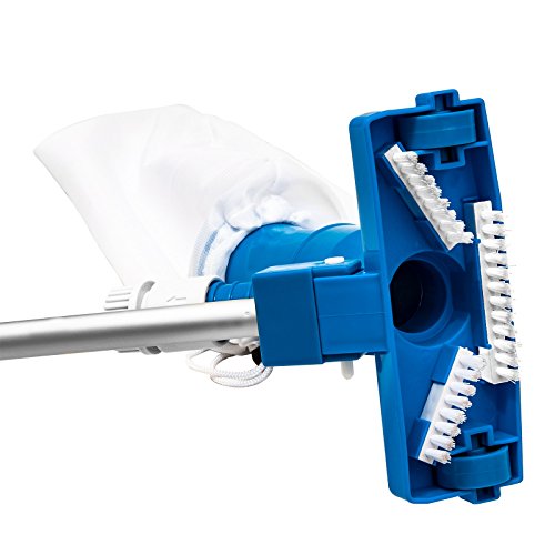 Deuba® Pool Cleaning Set | Garden Hose Powered Extendable Venturi Floor Vacuum Head | Swimming Pool Hot Tub Water Care & Maintenance | Washable Collection Container | Accessories Kit - 4