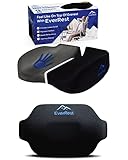 EVERREST Seat Cushion and Lumbar Support Pillow for Office Chair - Memory Foam Cushion for Back Pain