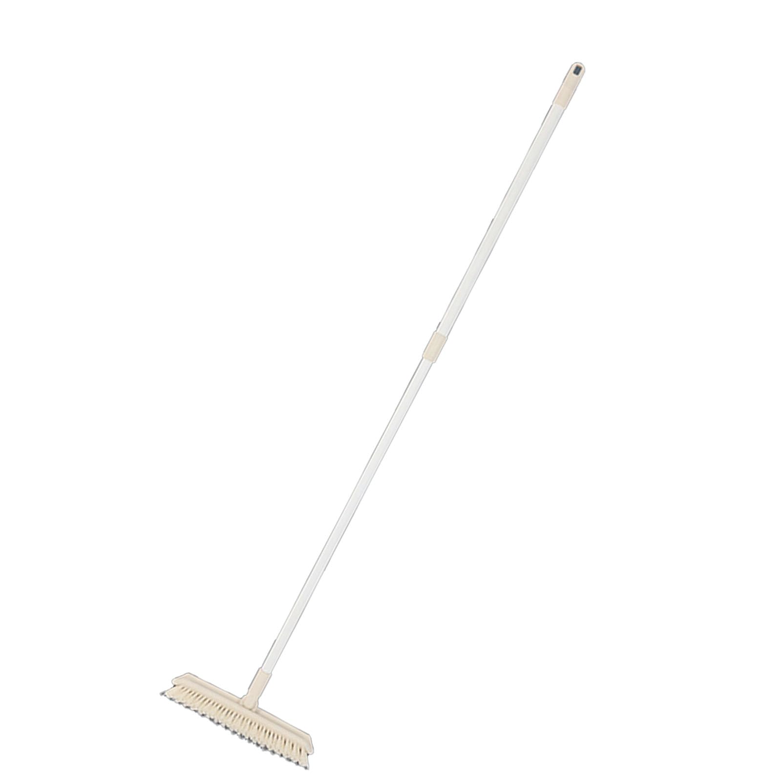Haofy Spazzola per Pavimenti Estensibile con Setole Rigide e Durevoli Pulizia Accurata Nella Vasca da Bagno e Nella Doccia, 50 X 11 Pollici (crema)