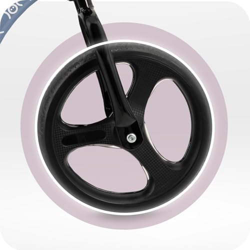 MoMi Kinderlaufrad ISOKA für Mädchen und Jungen ab 2 Jahren (max. Körpergewicht 35 kg), leichter Metallrahmen 3,5 kg, werkzeuglose Höhenverstellung von Lenker und Sattel, TPR-Räder mit LED-Beleuchtung – Bild 3