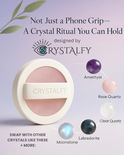 Bague magnétique en cristal véritable pour habiller le téléphone - 3