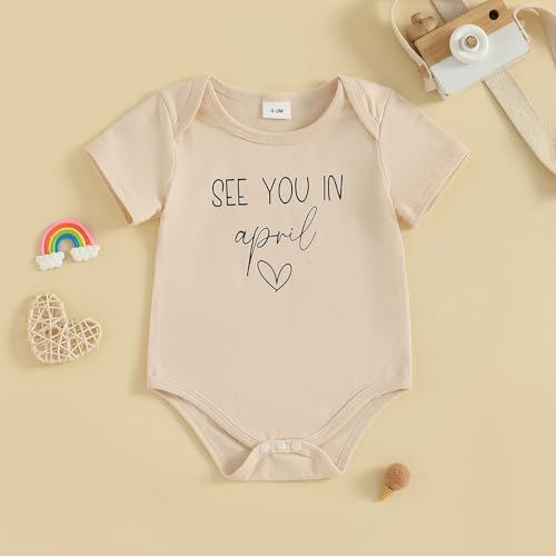Image of woshilaocai Baby Announcement Bodysuit Pregnancy Reveal for Family | Pregnancy Reveal Ideas&New Baby Surprise for Grandparents, Husband, Aunt, Uncle, Gender Natural Romper, Funny Announcement