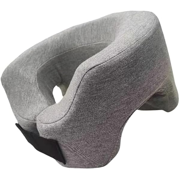 Poduszka twarzą w dół do spania żołądka, poduszka podatna na piankę z pamięcią kształtu, z tekstylnym pokrowcem, ergonomiczne podparcie karku, 47 x 25 cm, wsparcie po operacji oka, zdejmowana