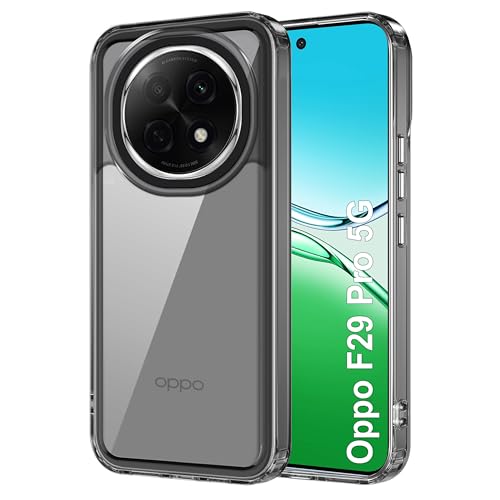 Image of Zapcase Back Case Cover for Oppo F29 Pro 5G | Compatible for Oppo F29 Pro 5G Back Cover | Case Cover with Camera Protection | (TPU + PC | Translucent Black)