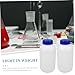 Cabilock 3pcs Refillable Reagent Bottles with Screw Cap Thickened Sealed Containers for Chemical Laboratory and Industrial Use Semi-transparent Design with Lid
