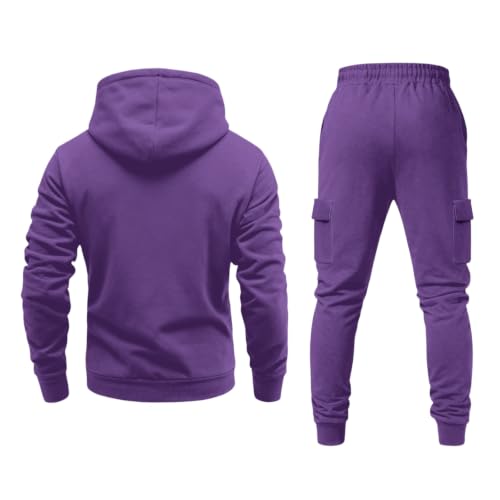 Men Sweatsuits Sets 2 Piece Athletic Casual Fleece Sweat Suits with Pockets - image 4