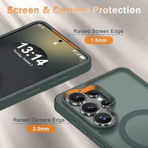 Image of for Samsung Galaxy S26 Ultra Case, Matte Magnetic Phone Cover, Gray | Fit for MagSafe, Screen Protector included, Shockproof Military Grade Protection, Translucent Frosted Back