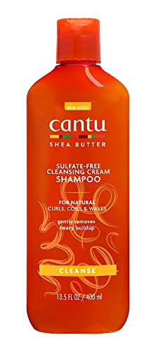 Cantu - Shampoo idratante al burro di karité - shampoo senza solfati per ricci e capelli testurizzati - 1 confezione (1 x 400 ml), la confezione può variare