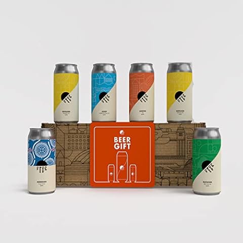 Craft Beer Gift Sets For Men | Full Circle Brew Coh 6 x 440ml Cans Including IPA DDH Pale Ale Pilsner & APA | Gift Box For Him (Merry Christmas) Cover