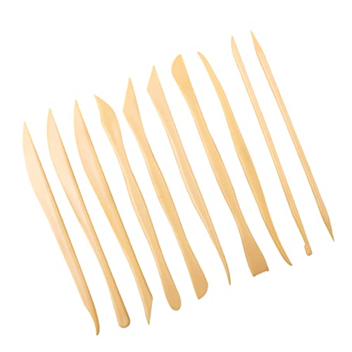 KONTONTY 10piezas Herramientas Para Esculpir y Arcilla Polimérica Kit De Herramientas De Recorte y Buril Para Manualidades y Decoración