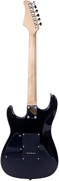Electric Guitar Beginners Kit, Electric Guitar Starter Kit w/Aceesccories, Bag, Picks, Strap, 6 Strings (Black & Dark Blue)