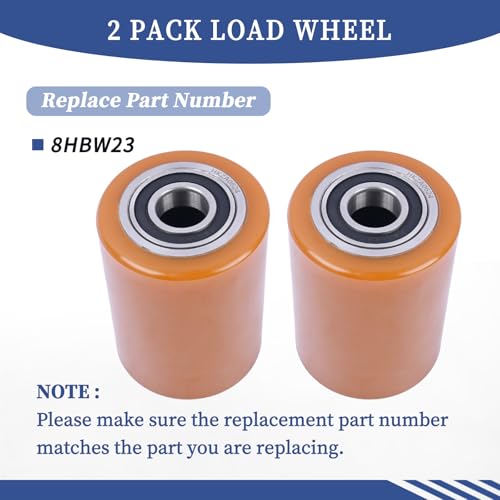 Image of Load Wheel Compatible with Toyota 8HBW23 Model Electric Pallet Jack Lift Truck 2 Pcs Wheels