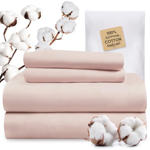 Image of TWK 100% Egyptian Cotton 1200 Thread Count Bedding Set for RV Camper, Generous Thickness, Long-Lasting Wear Resistance, Pilling Proof, Deep Pockets Fit Up to 18 inch (Sand, Full)